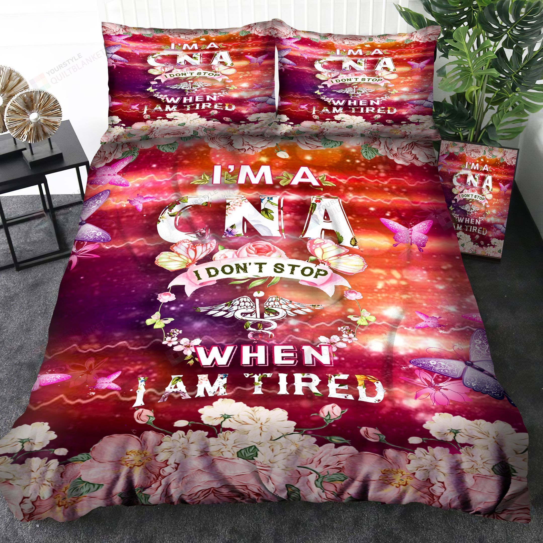 Certified Nurse Assistant I'M A CNA Bedding Set Bed Sheets Spread Comforter Duvet Cover Bedding Sets