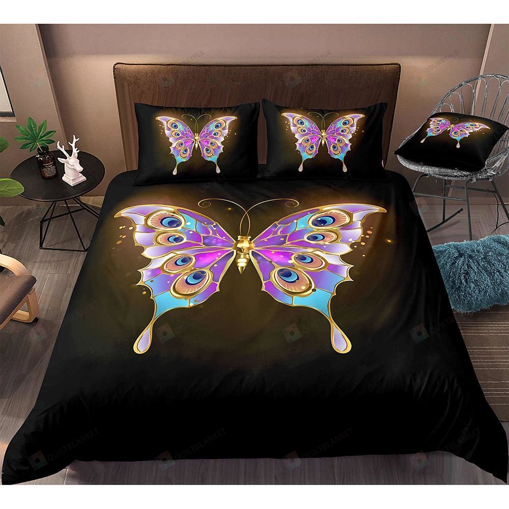 Beautiful Butterfly Bedding Set Bed Sheets Spread Comforter Duvet Cover Bedding Sets