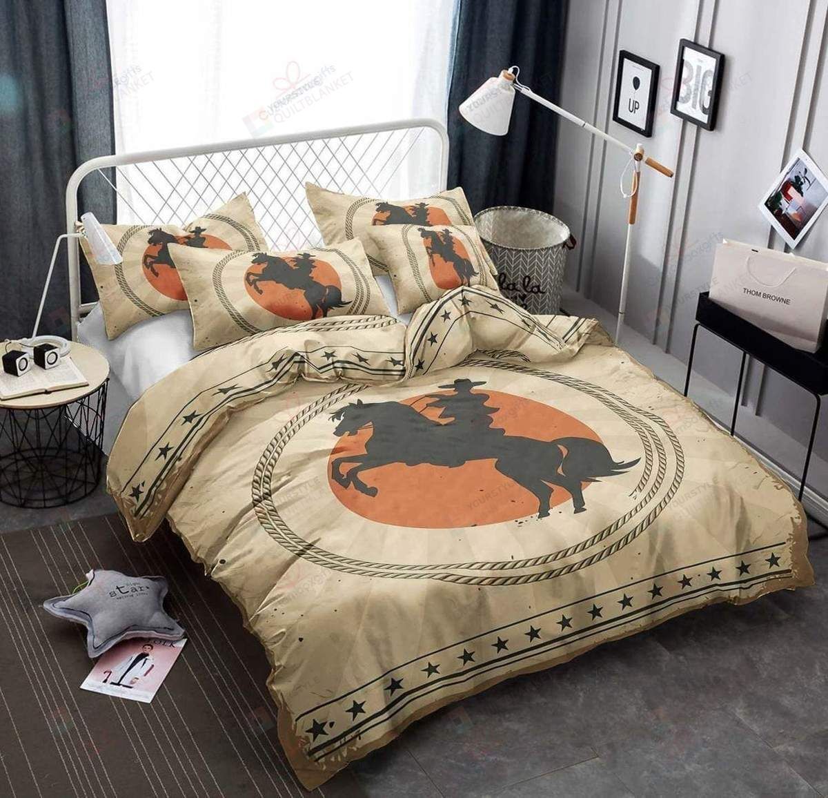 Cowboy Vintage Simple Duvet Cover Bedding Set