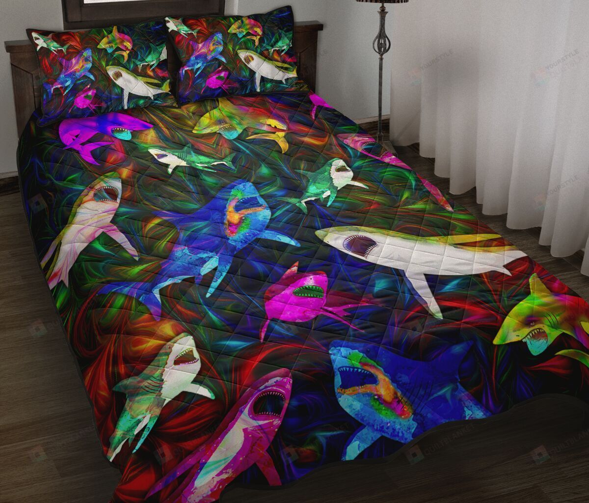 Miraculous Shark Quilt Bedding Set