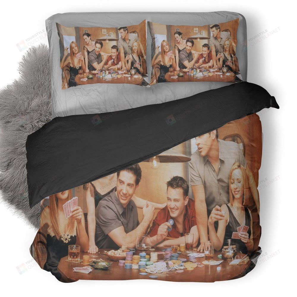 3D Friends TV Show Playing Cards Duvet Bedding Set