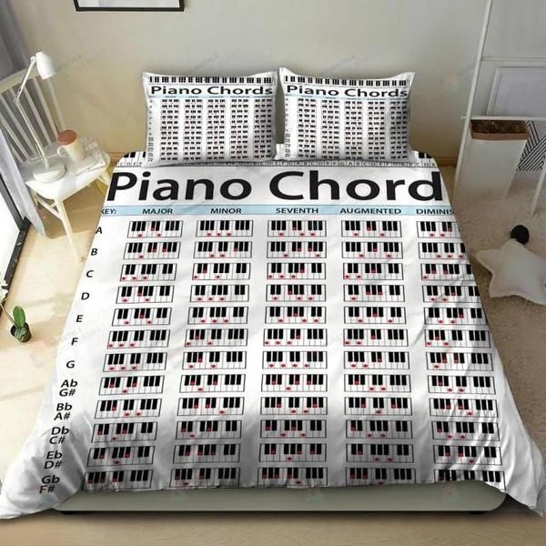 Piano Chord Bedding Set Bed Sheets Spread Comforter Duvet Cover Bedding Sets