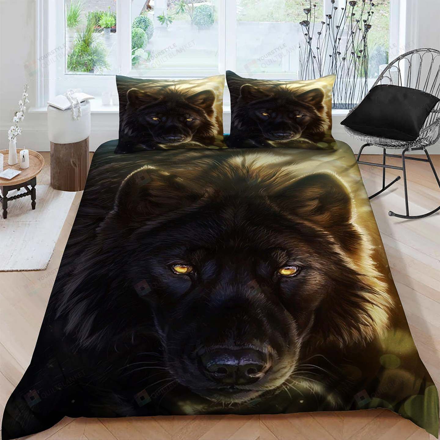 Wolves Cotton Bed Sheets Spread Comforter Duvet Cover Bedding Sets