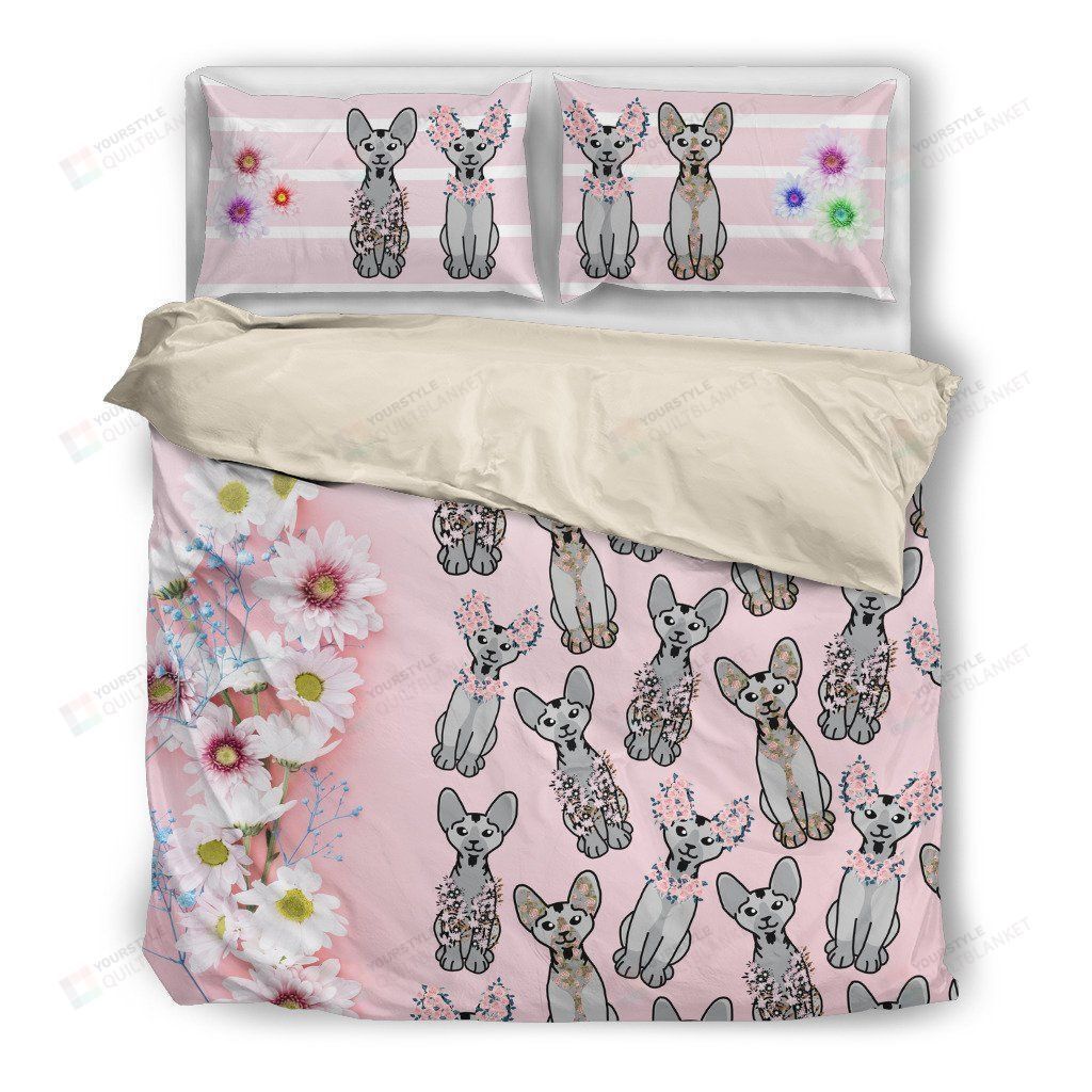 Cat Cotton Bed Sheets Spread Comforter Duvet Cover Bedding Sets