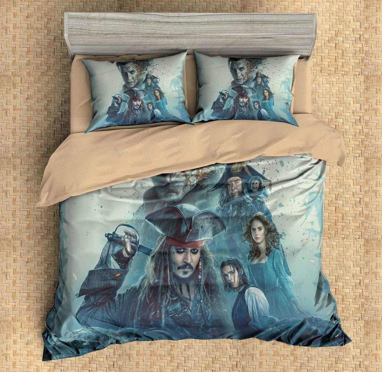 3d Pirates Of The Caribbean Duvet Cover Bedding Set