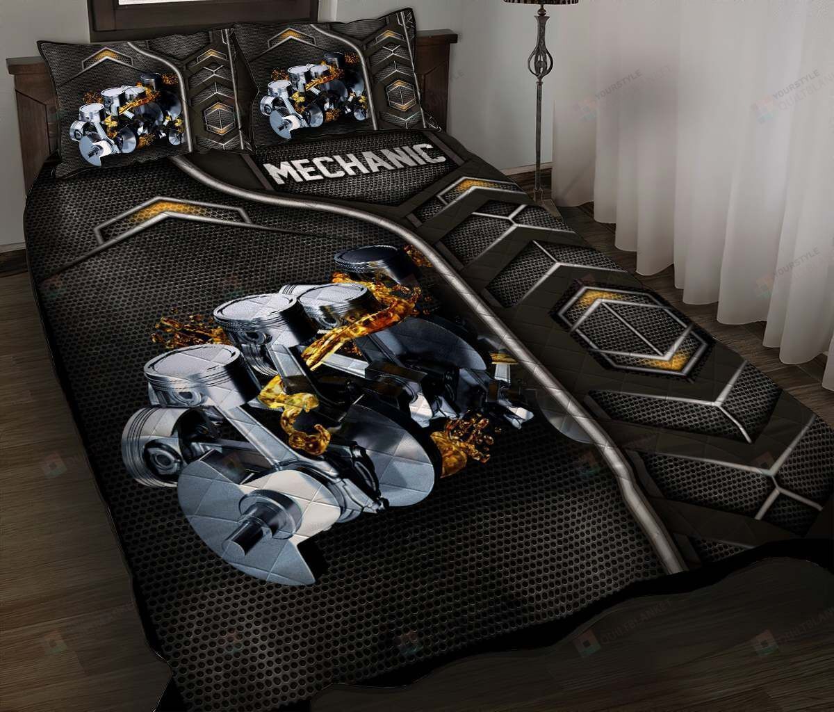 Mechanic Art Quilt Bed Sheets Spread Duvet Cover Bedding Sets