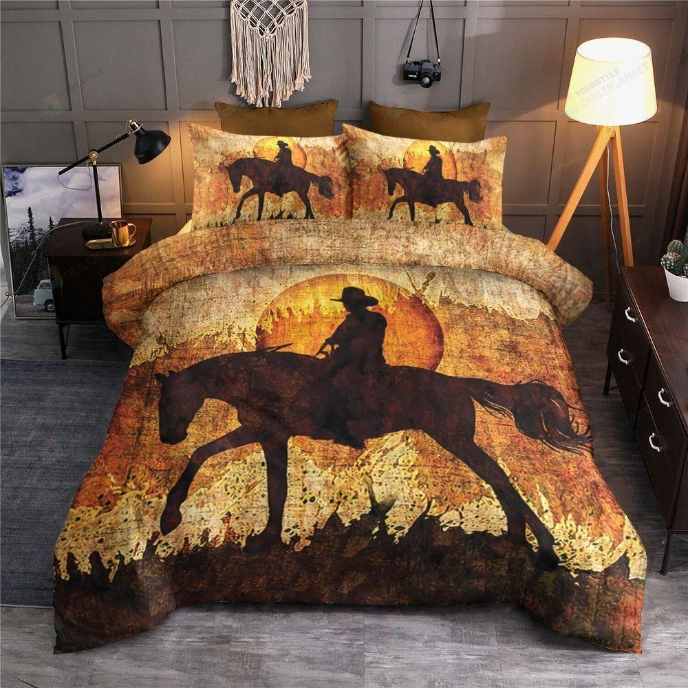 Cowboy Bleak Sunset Duvet Cover Bedding Set