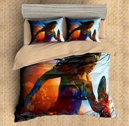 3d Wonder Woman Duvet Cover Bedding Set 2