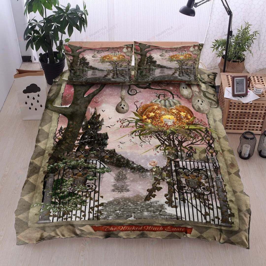 Halloween Cotton Bed Sheets Spread Comforter Duvet Cover Bedding Sets