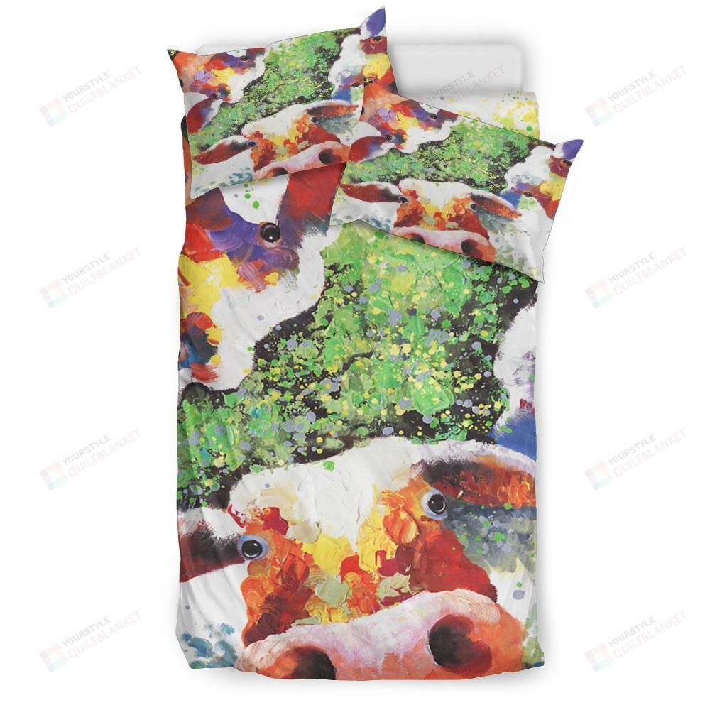 Bedding Set Cow Lovers Cotton Bed Sheets Spread Comforter Duvet Cover Bedding Sets