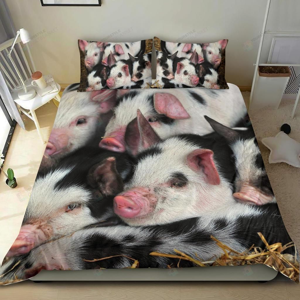 Pigs Bedding Set Bed Sheet Spread Comforter Duvet Cover Bedding Sets