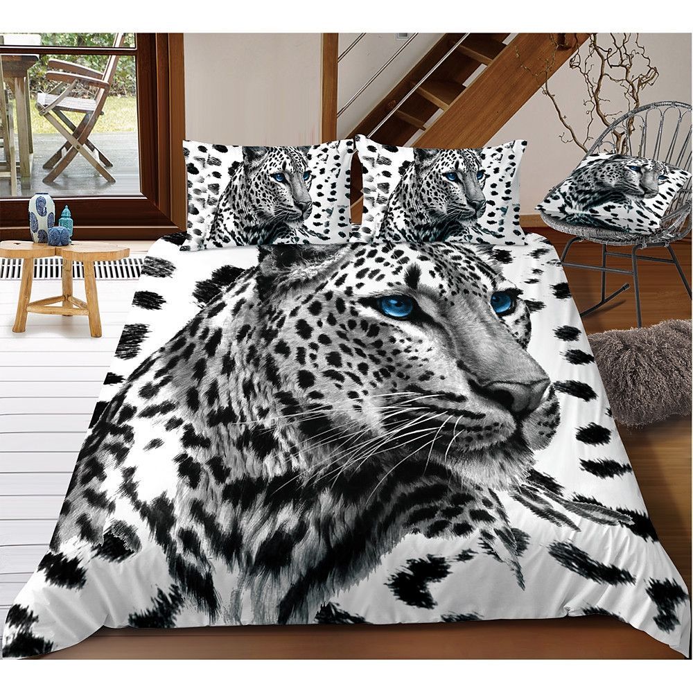 Leopard Bedding Set Cotton Bed Sheets Spread Comforter Duvet Cover Bedding Sets