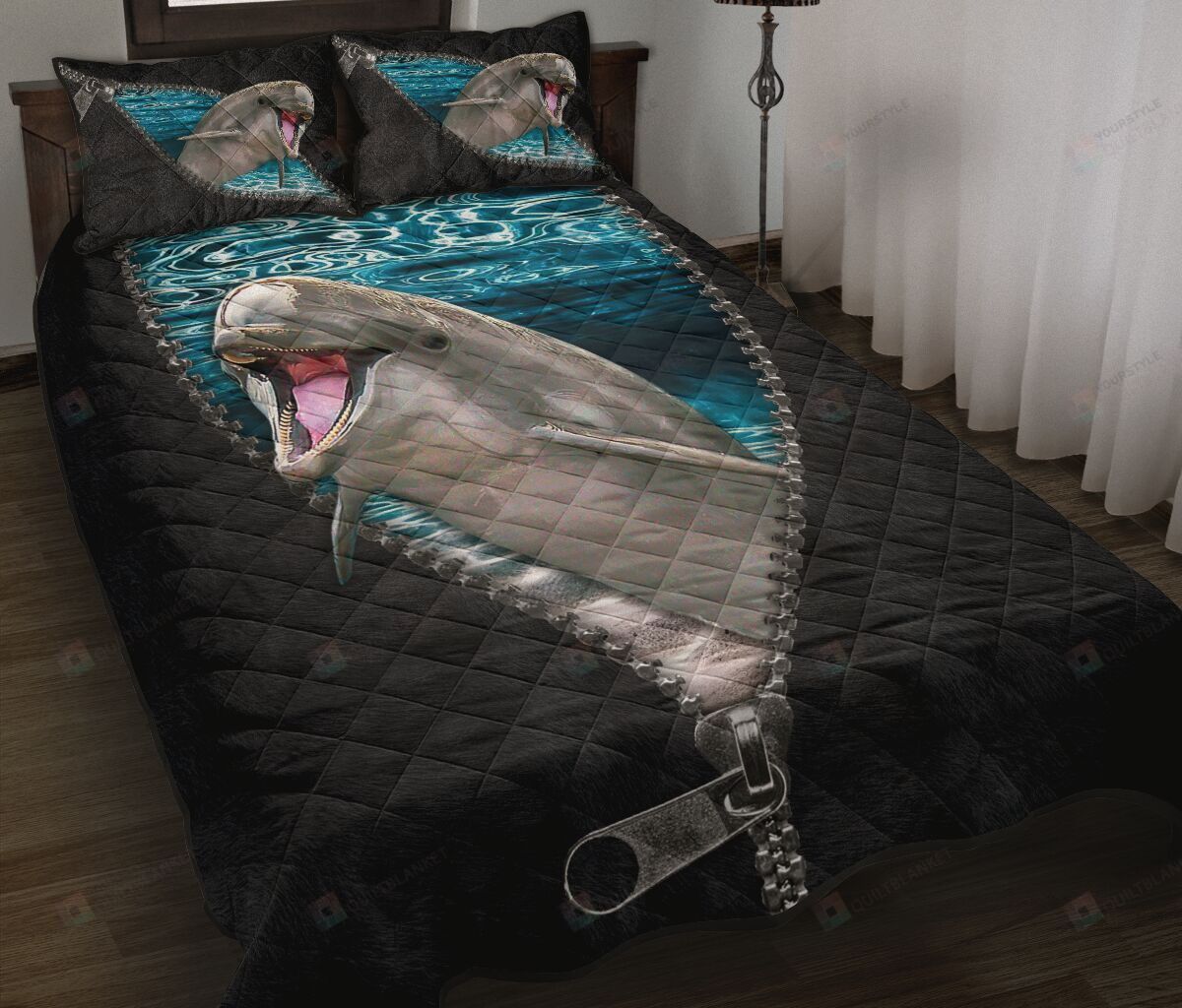 Dolphin Quilt Bedding Set