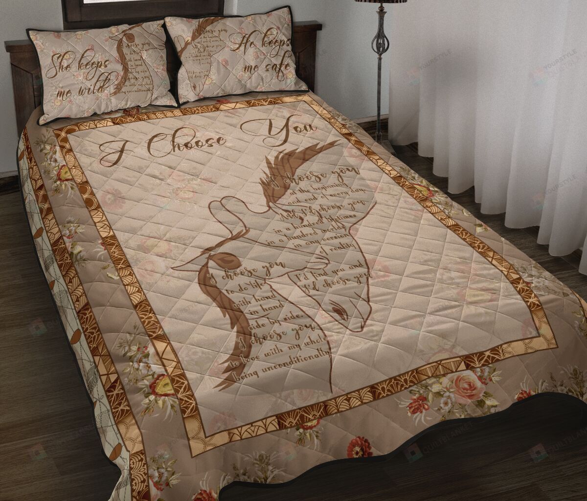 Giraffe Quilt Bedding Set