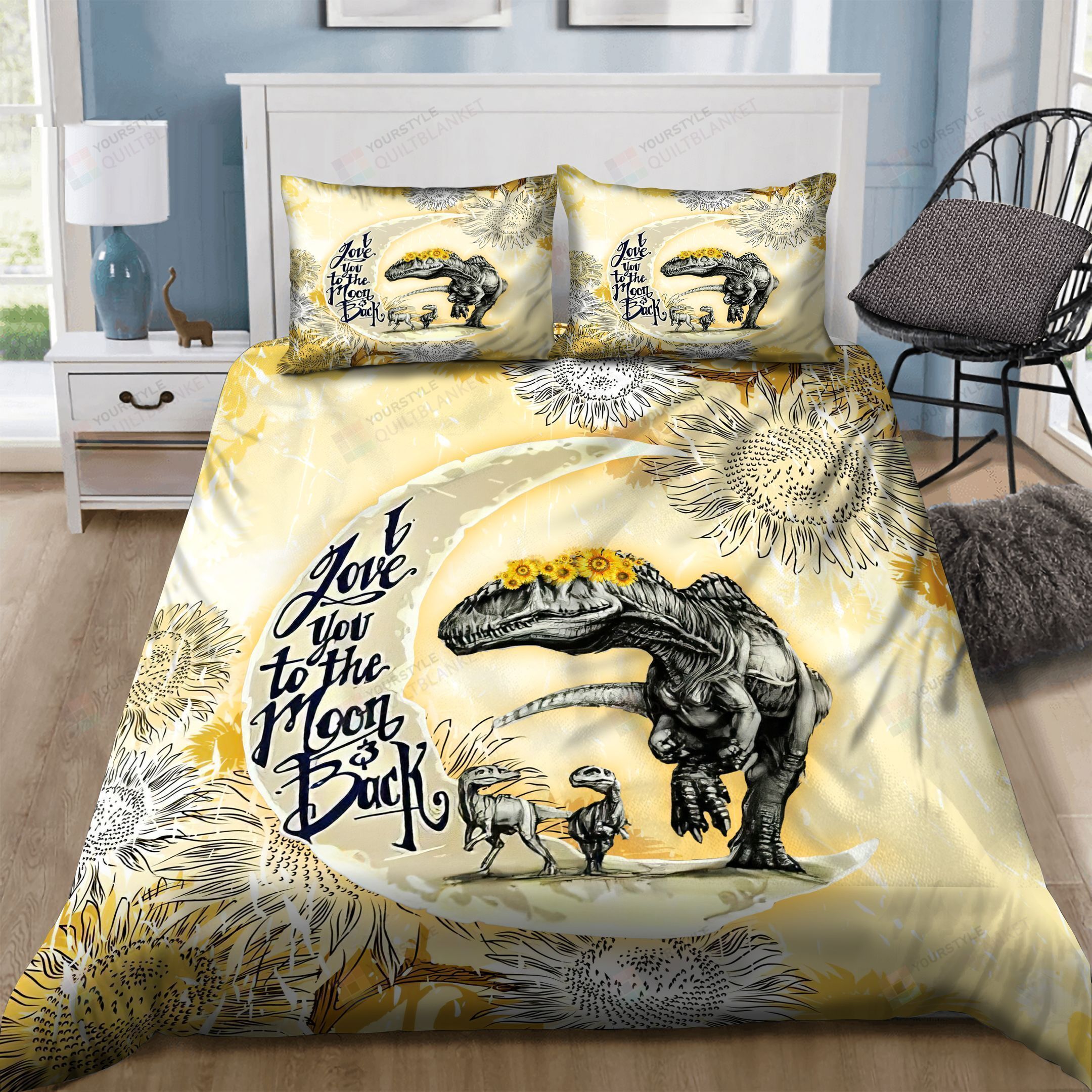 Dinosaur Bed Sheets Duvet Cover Bedding Set