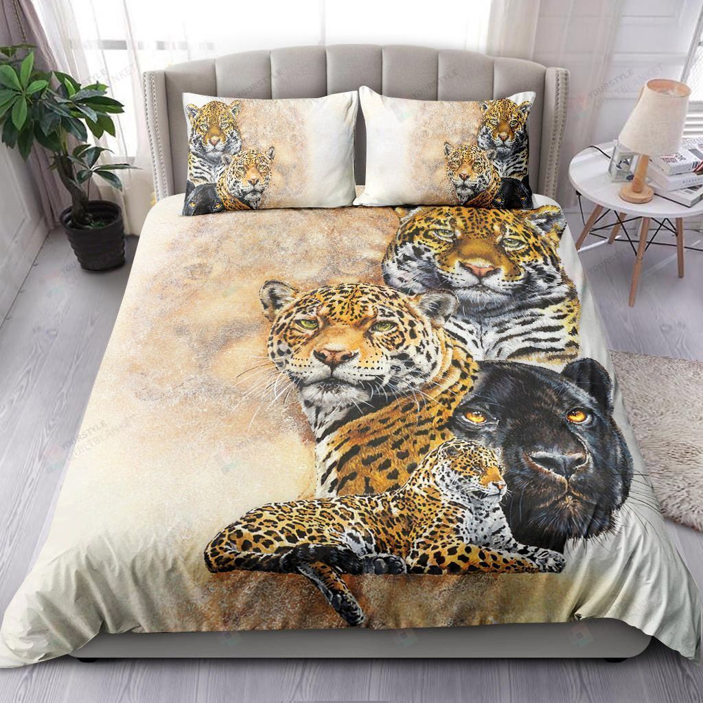 Cheetah Bedding Set Bed Sheets Spread Comforter Duvet Cover Bedding Sets