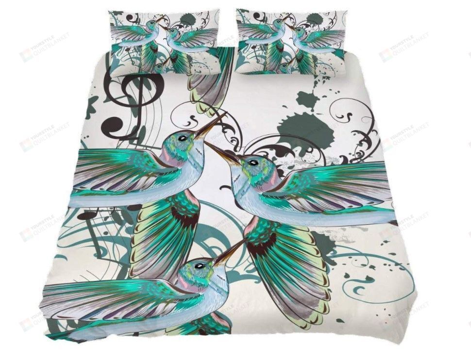 Hummingbird Cotton Bed Sheets Spread Comforter Duvet Cover Bedding Sets