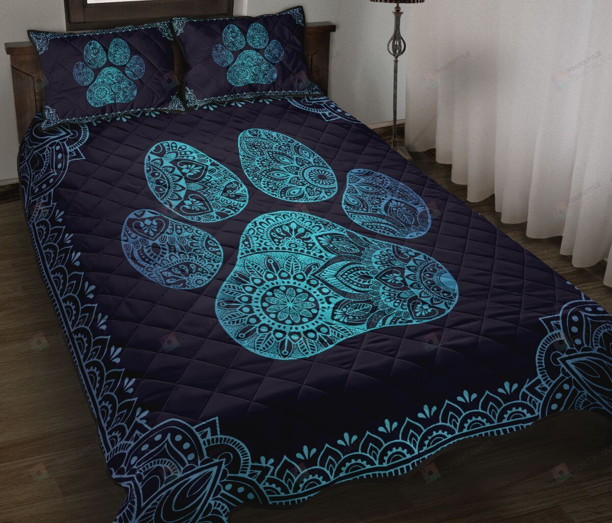 Dog Quilt Bedding Set