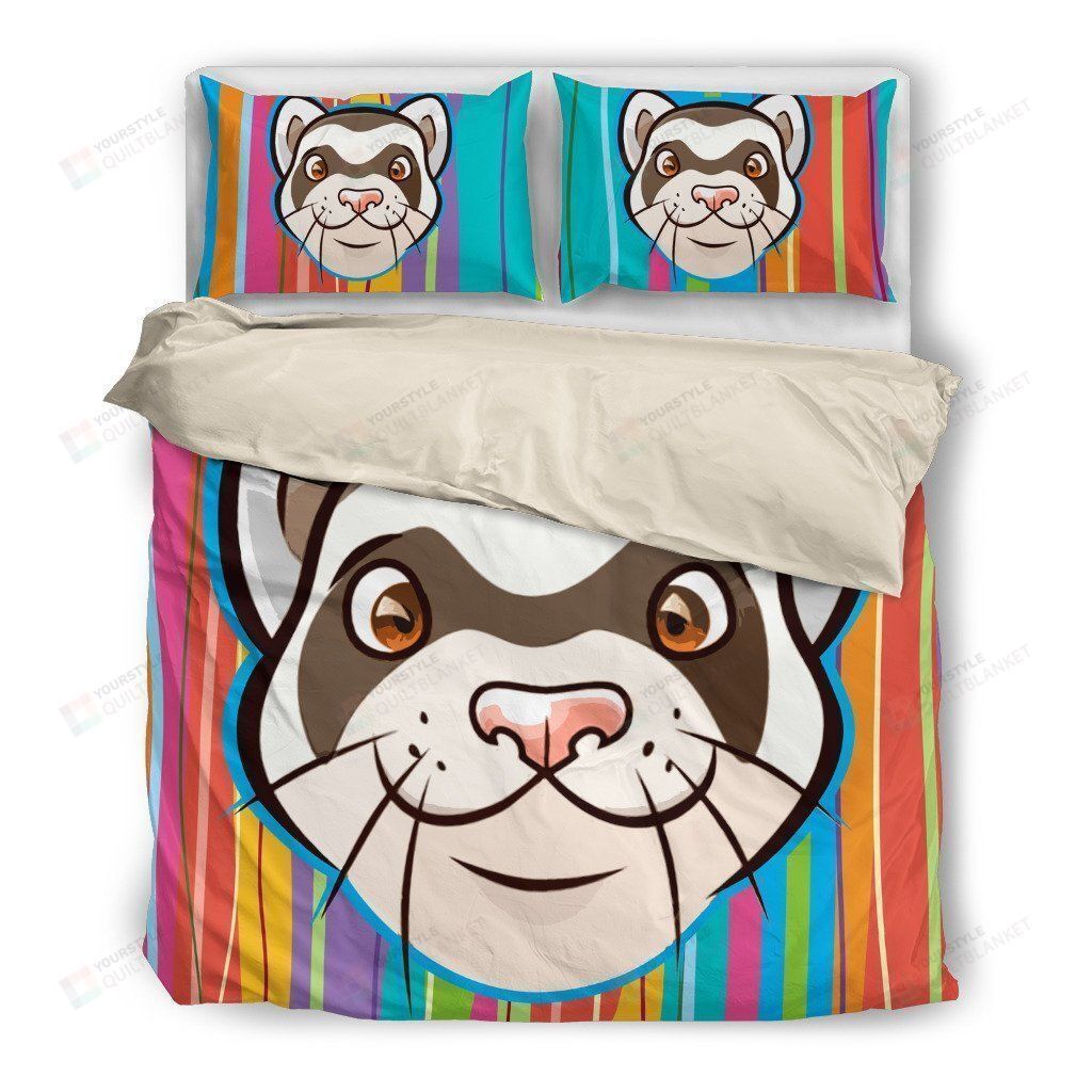Ferret Cotton Bed Sheets Spread Comforter Duvet Cover Bedding Sets