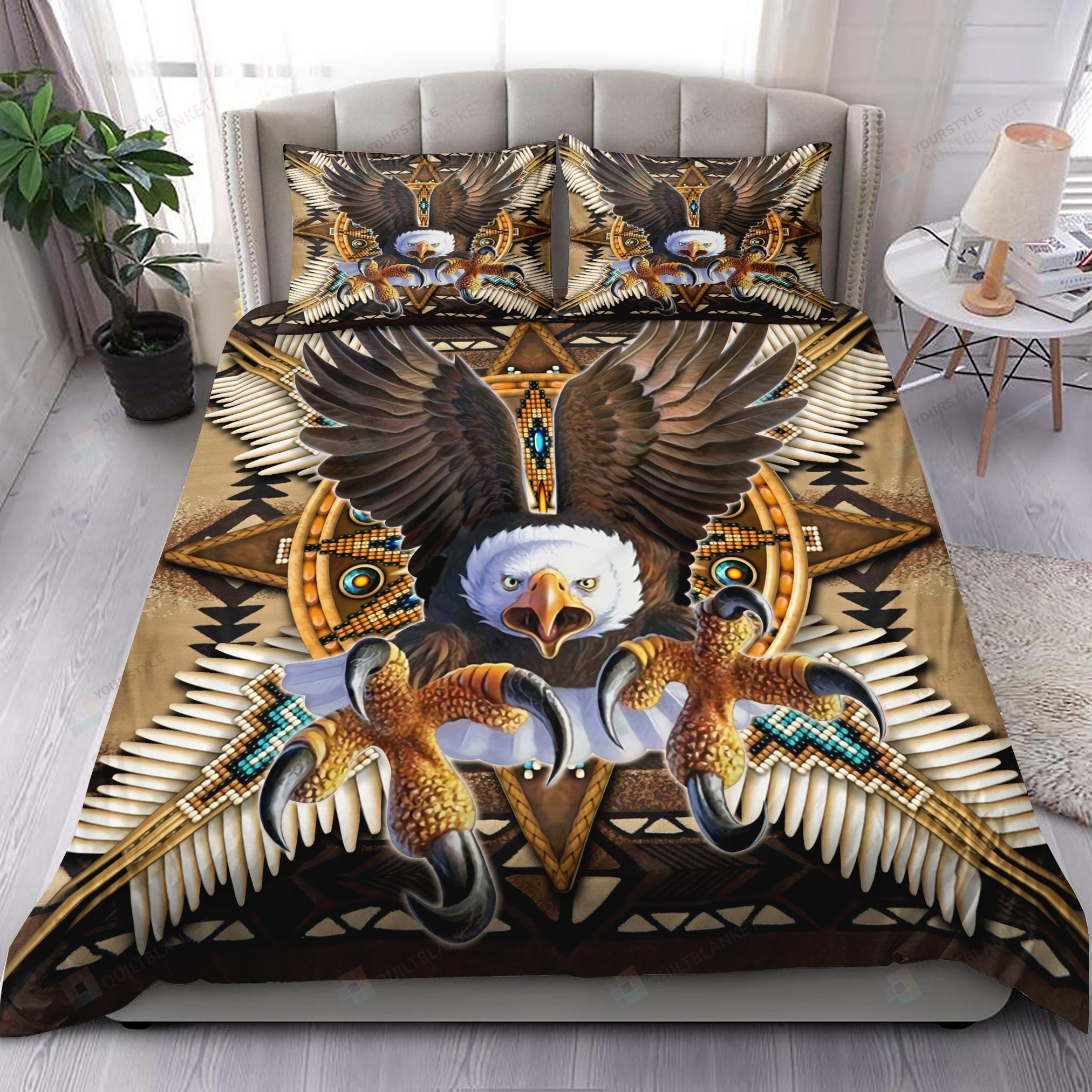 Native American Eagle Bedding Set Bed Sheets Spread Comforter Duvet Cover Bedding Sets