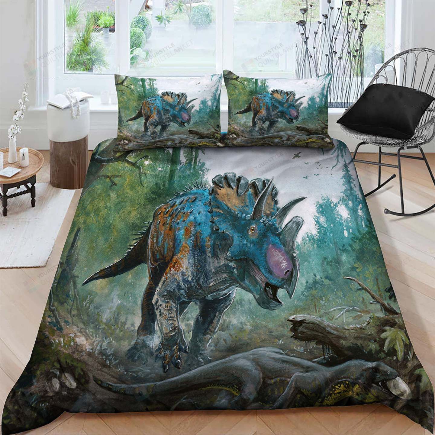 Dinosaur Cotton Bed Sheets Spread Comforter Duvet Cover Bedding Sets