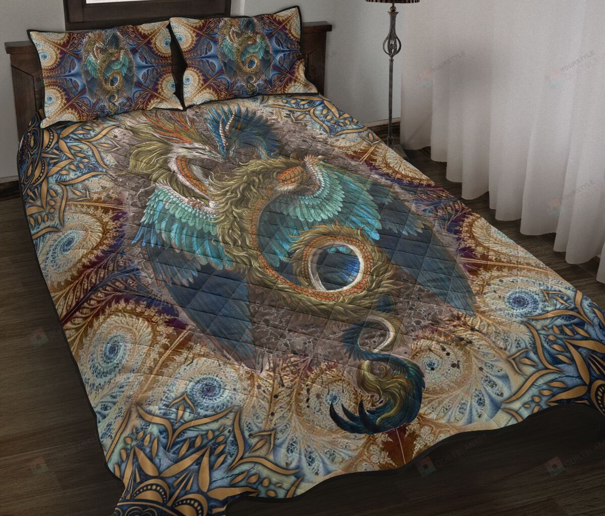 Dragon Art Quilt Bedding Set