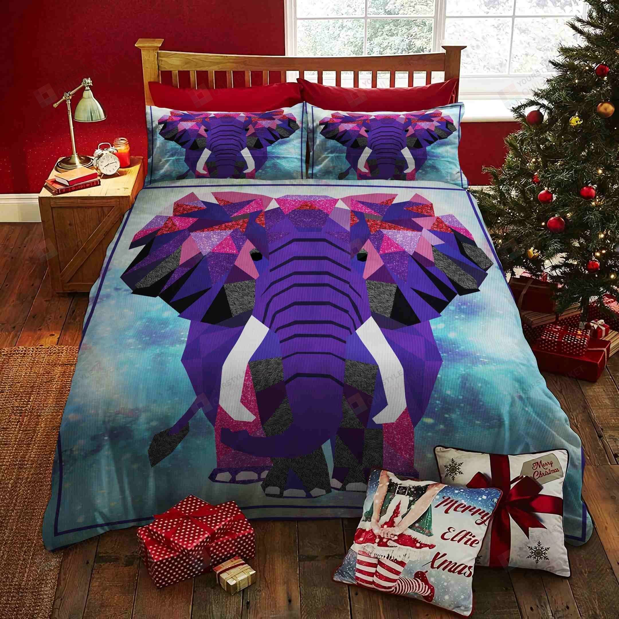 Elephant Cotton Bed Sheets Spread Comforter Duvet Cover Bedding Sets