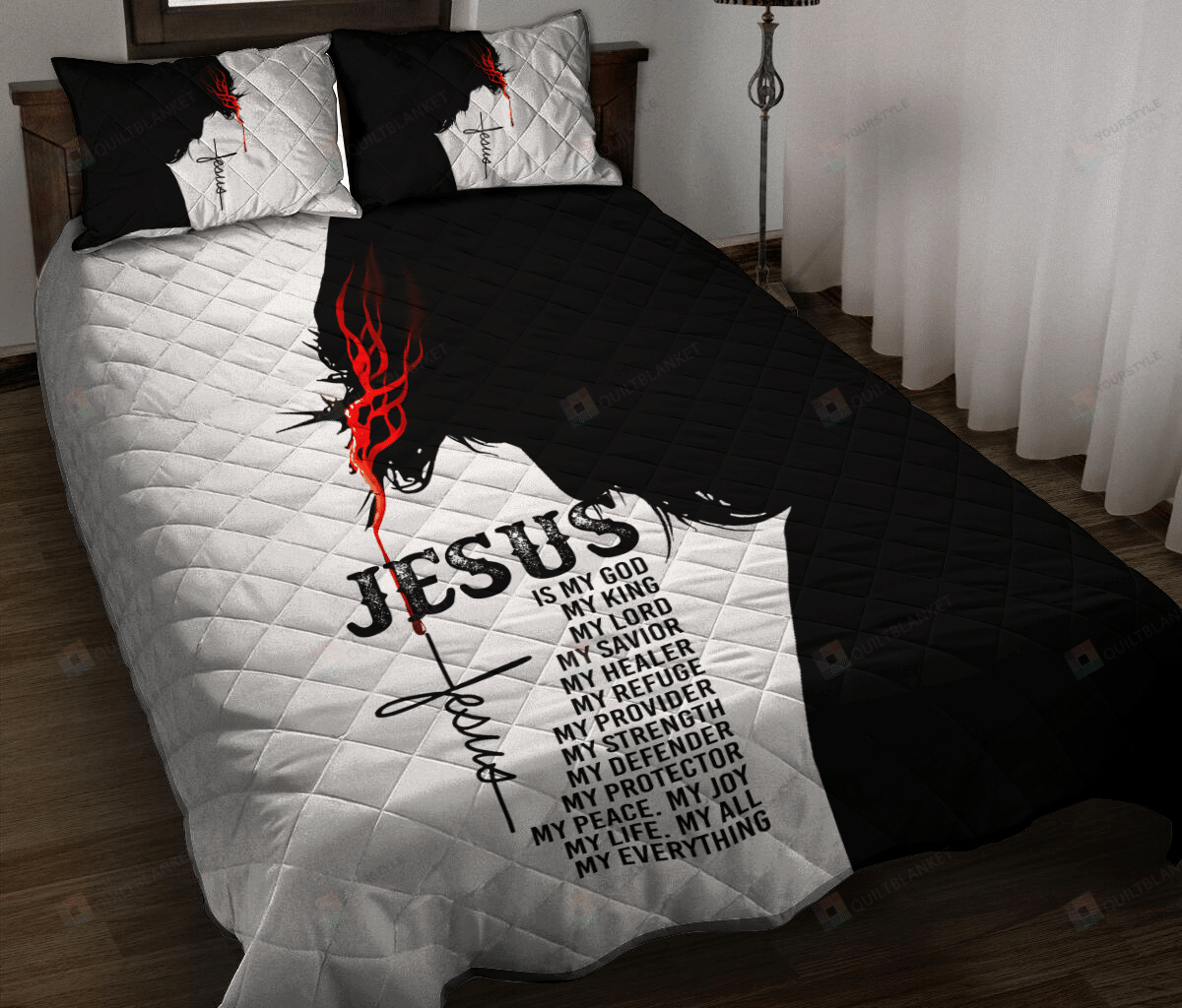 Jesus My God Quilt Bedding Set