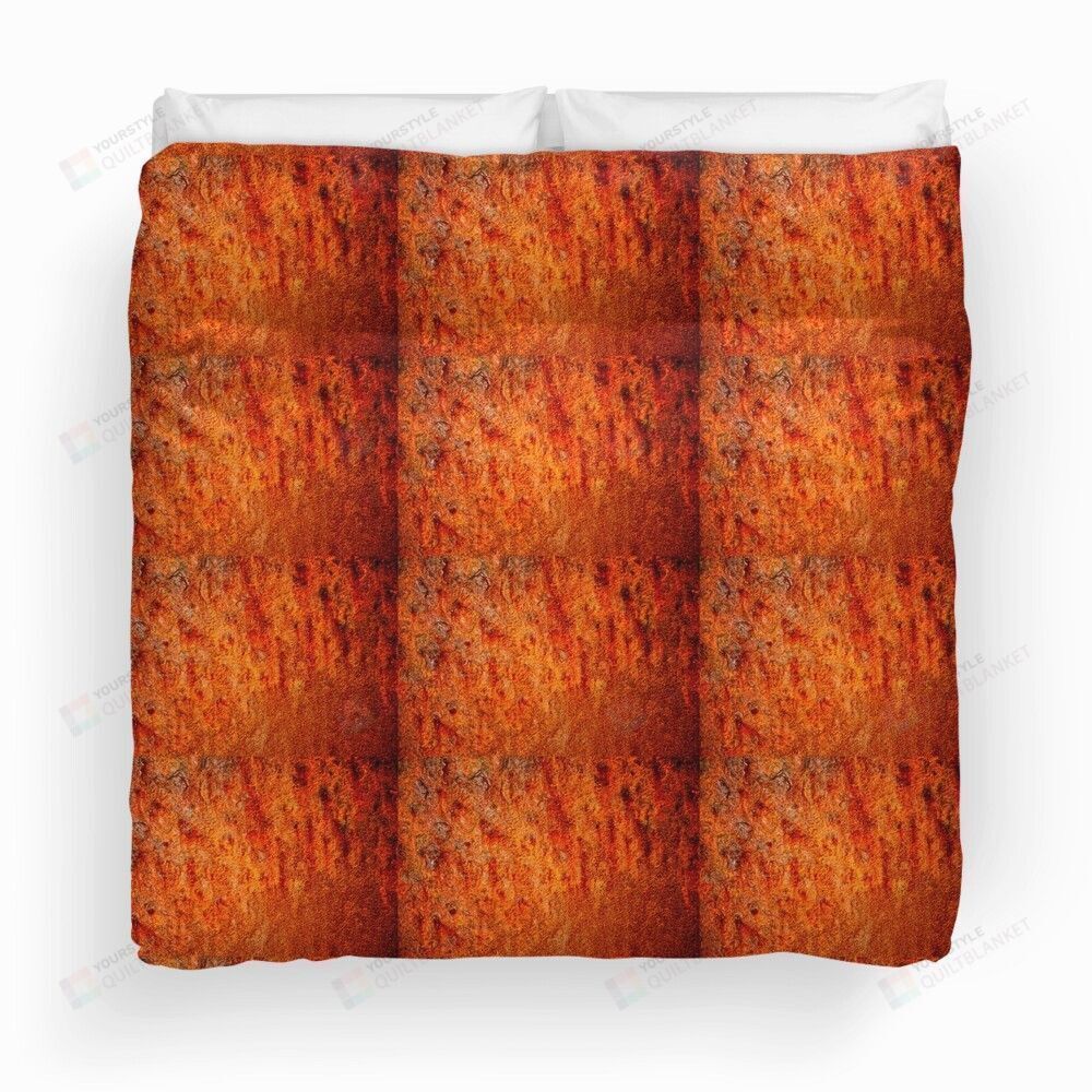 Burnt Orange Duvet Cover Bedding Set