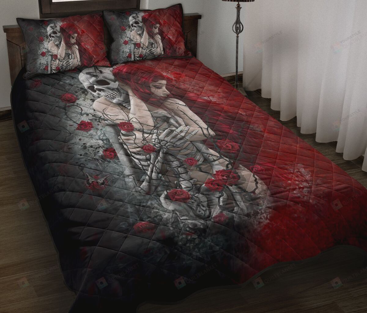 Skull Quilt Bedding Set