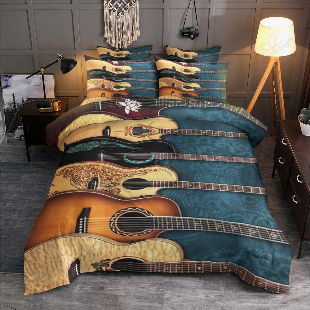 Guitar Bedding Set Bed Sheets Spread Comforter Duvet Cover Bedding Sets