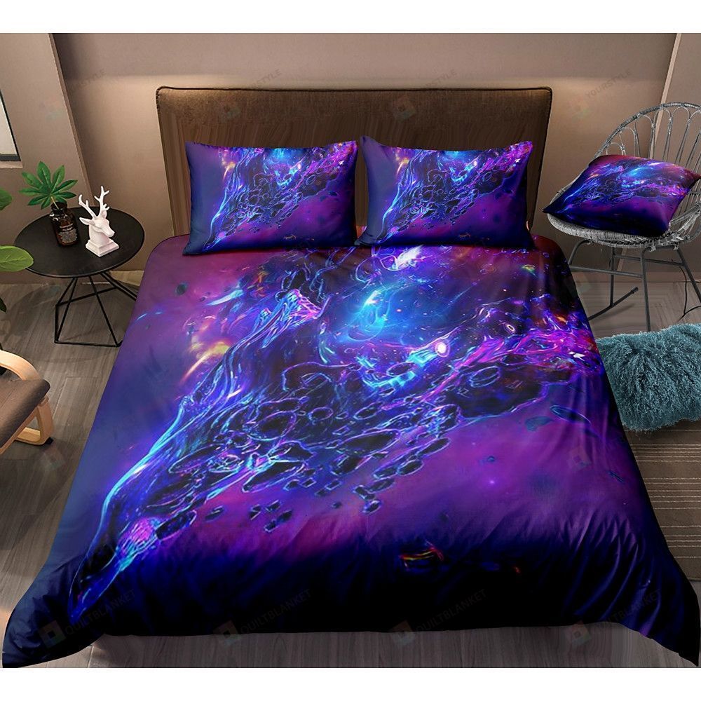 Nebula Pattern Bedding Set Bed Sheets Spread Comforter Duvet Cover Bedding Sets