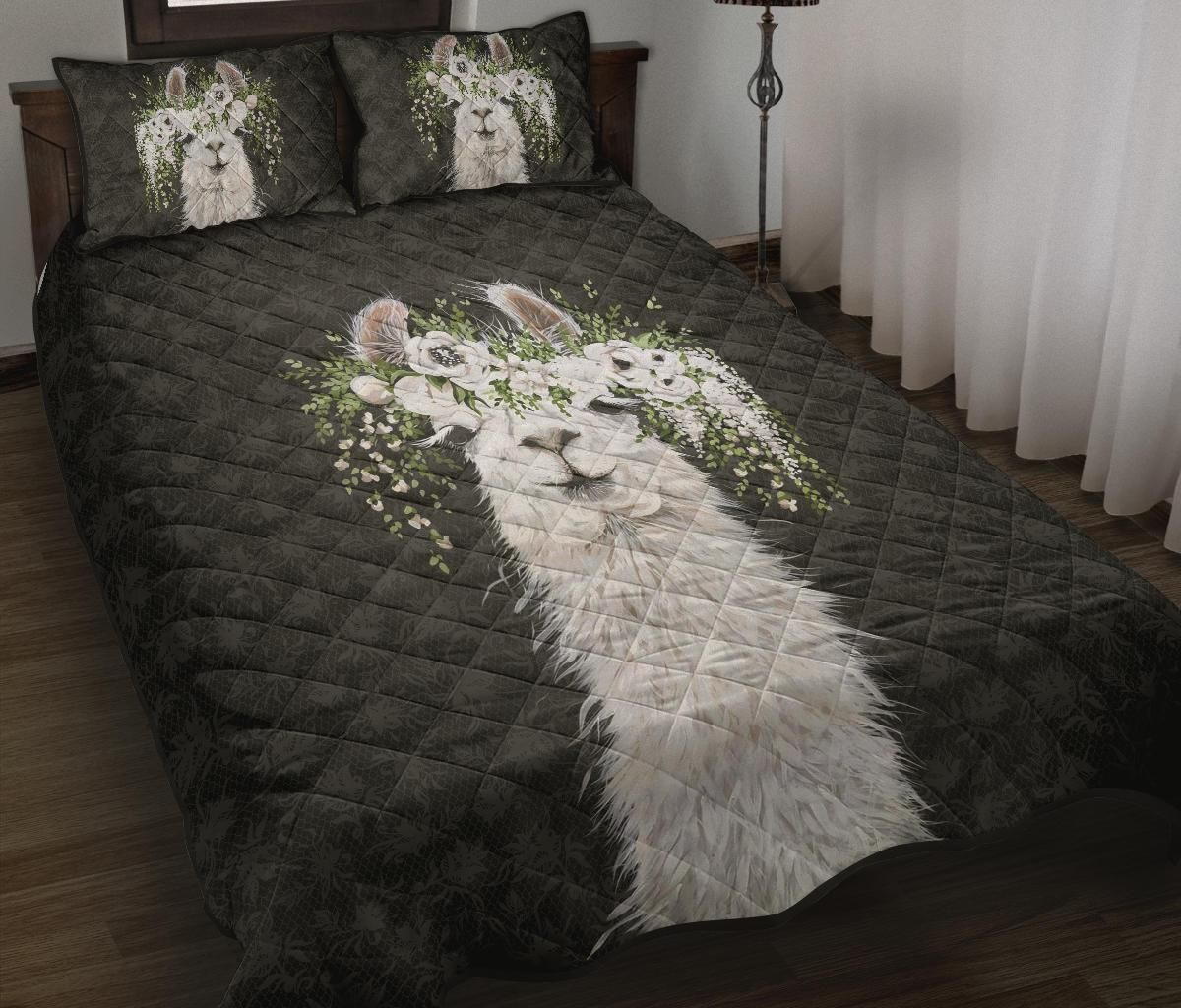 Llama Cotton Bed Sheets Spread Comforter Duvet Cover Bedding Sets