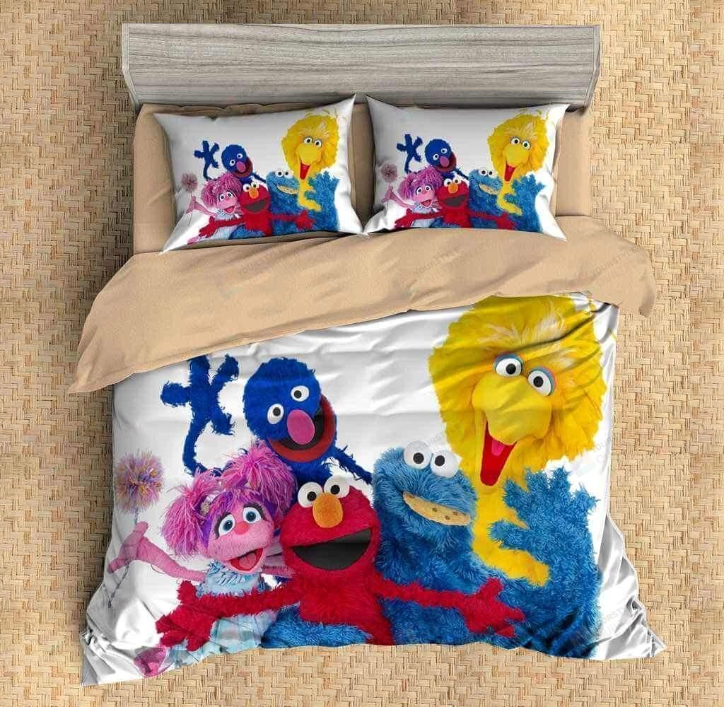 Sesame Street Characters Duvet Cover Bedding Set