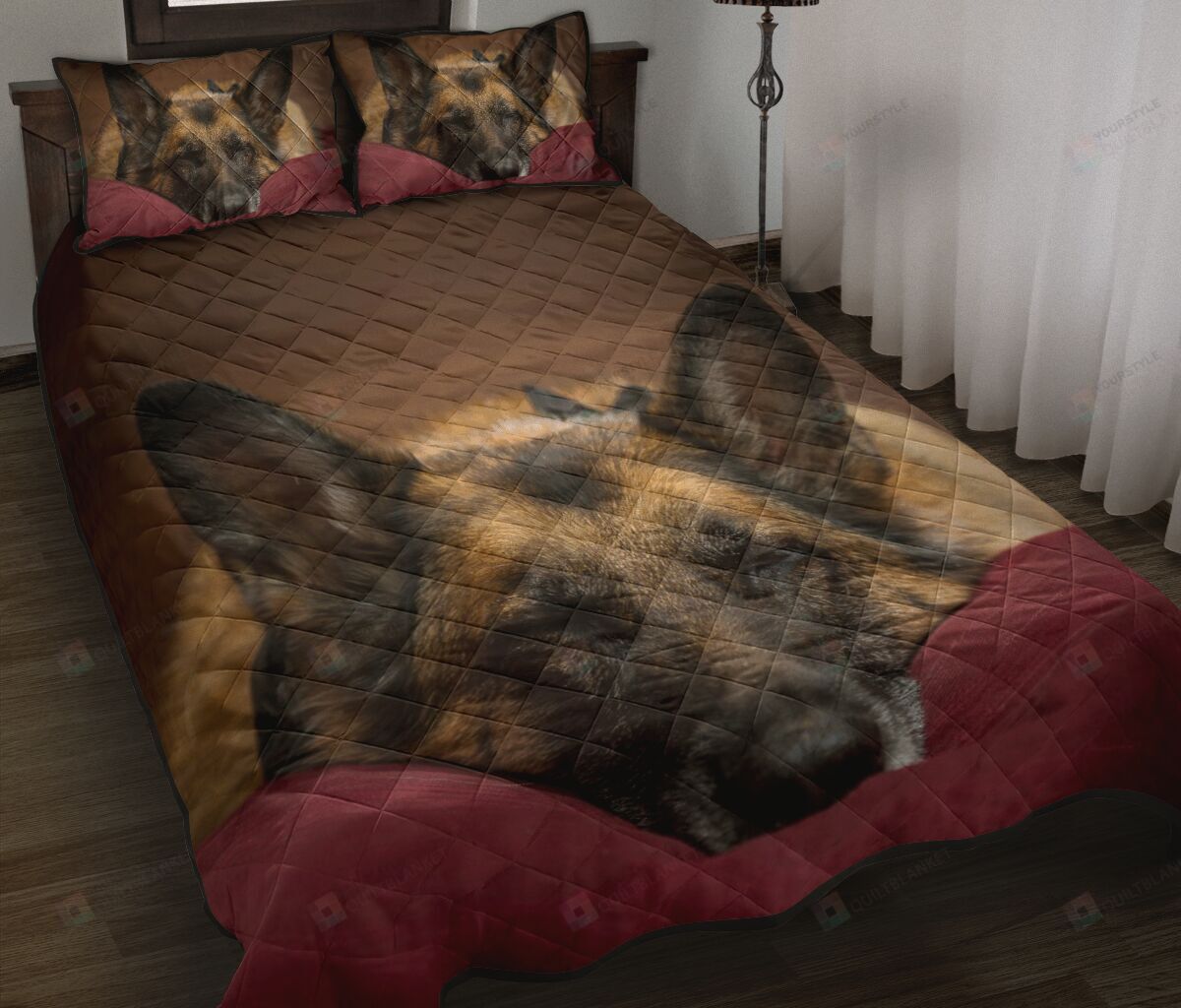 German Shepherd Quilt Bedding Set