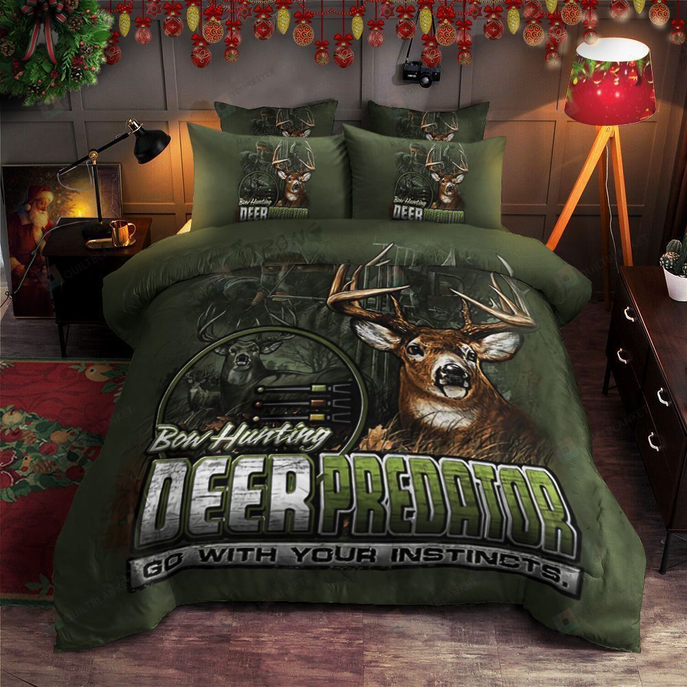 Hunting Cotton Bed Sheets Spread Comforter Duvet Cover Bedding Sets