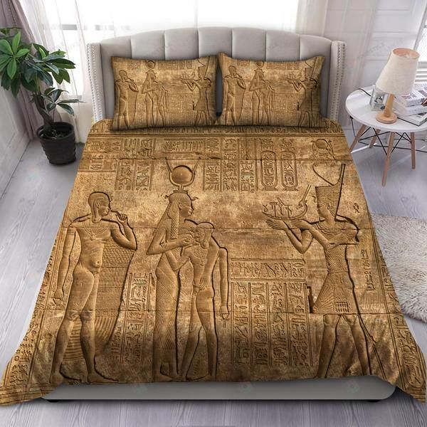 Ancient Egypt Art Bedding Set Bed Sheets Spread Comforter Duvet Cover Bedding Sets