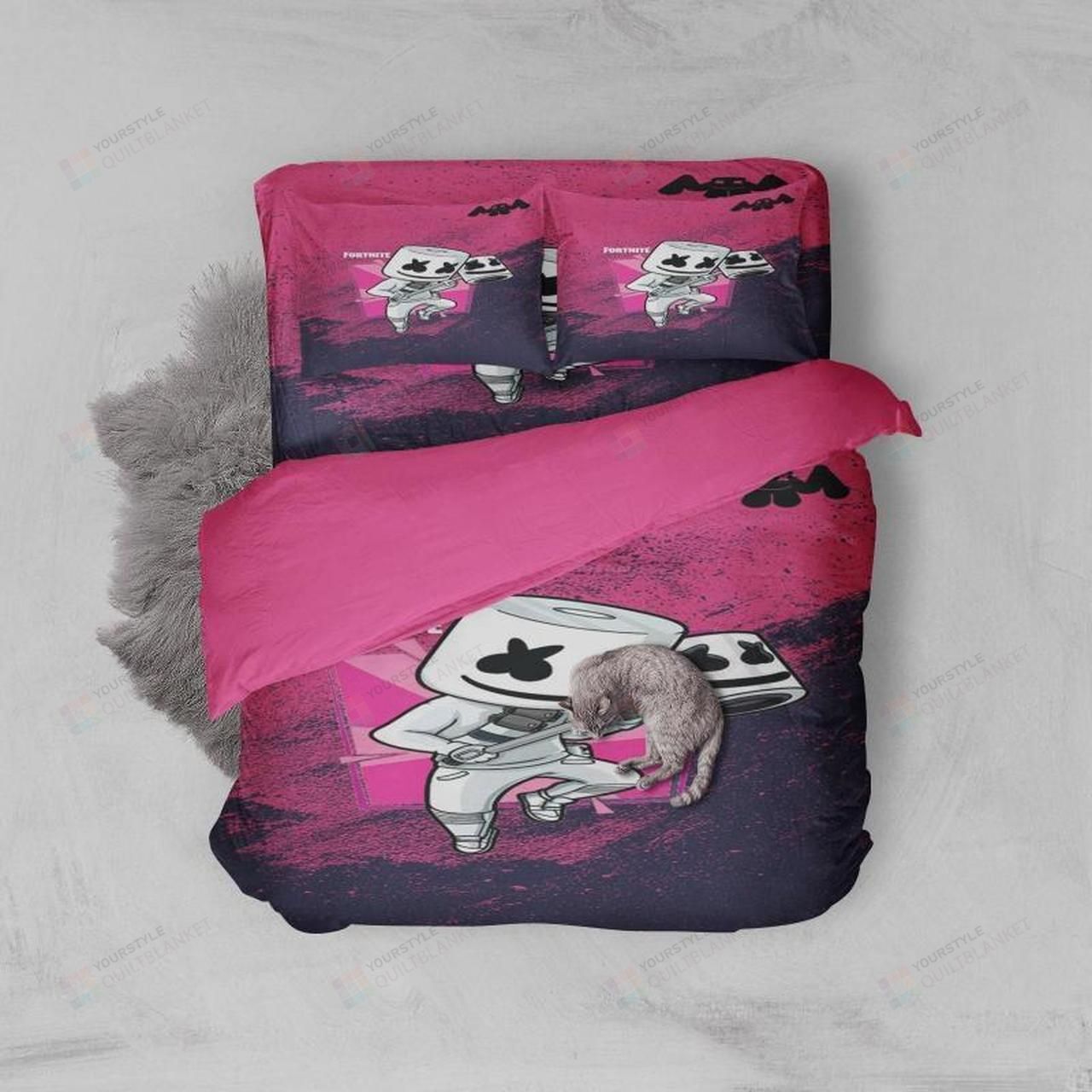Marshmello Fortnite Bedding Set (Duvet Cover & Pillow Cases)