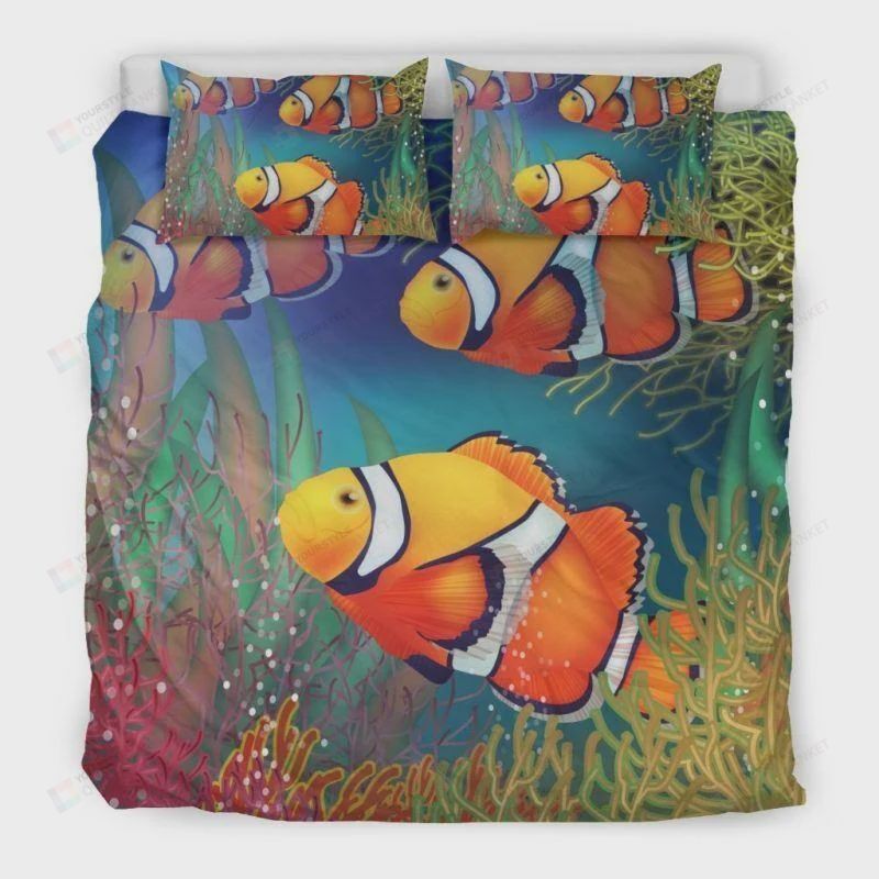 Clownfish Cotton Bed Sheets Spread Comforter Duvet Cover Bedding Sets