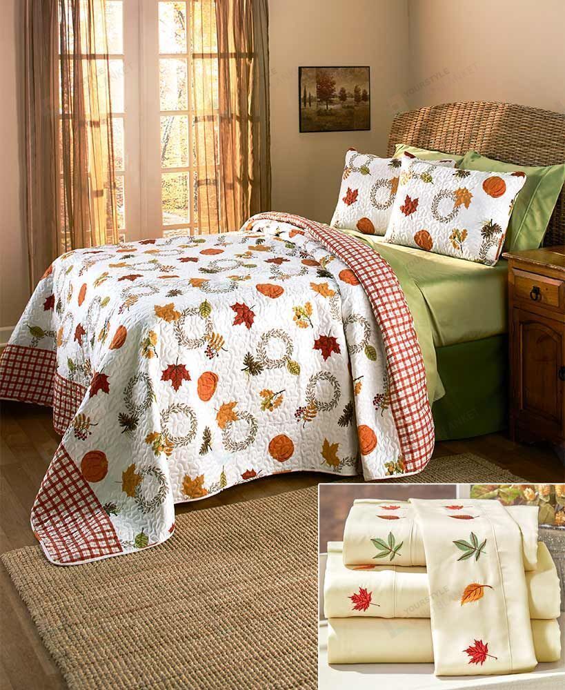 Harvest Cotton Bed Sheets Spread Comforter Duvet Cover Bedding Sets