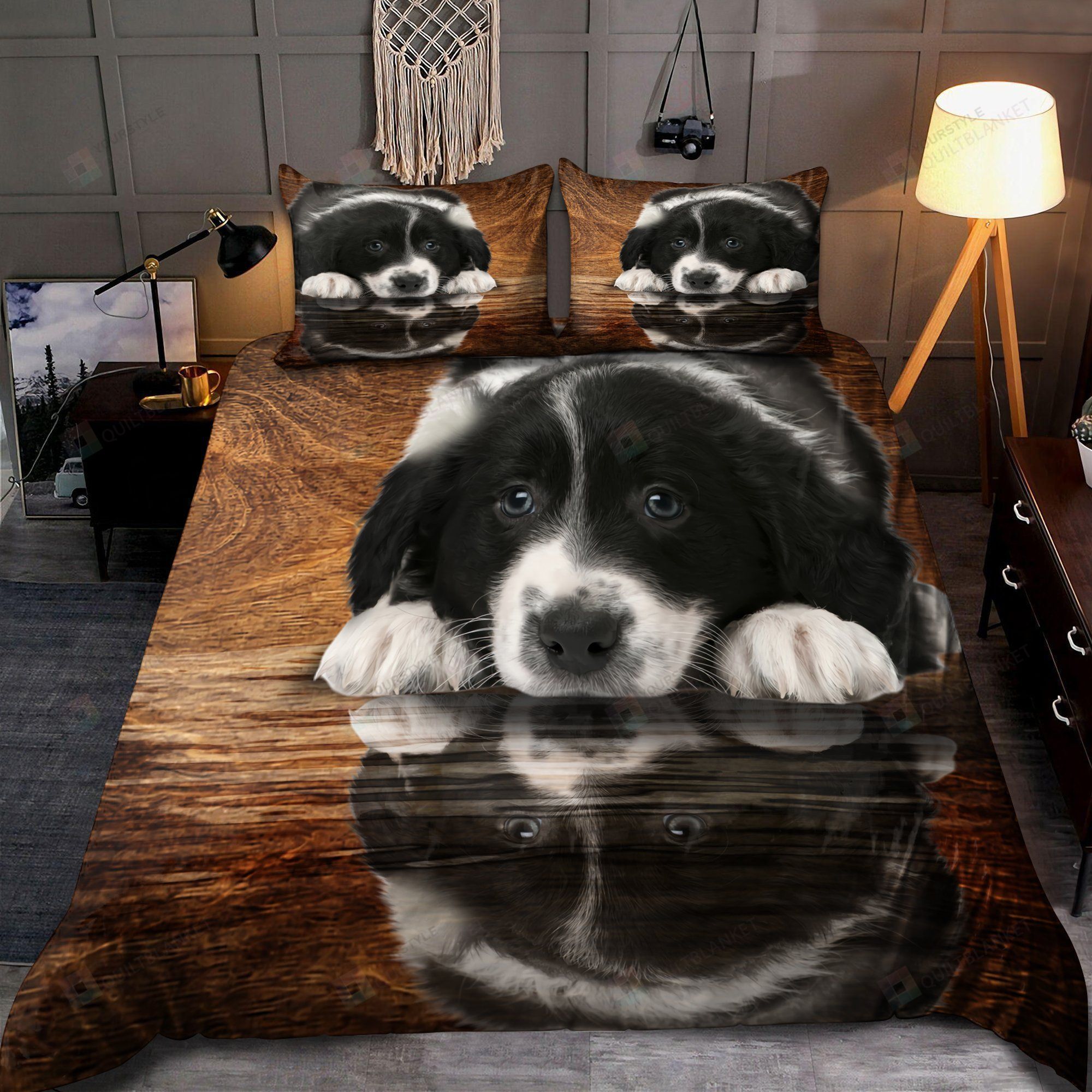 Border Collie Bedding Set Bed Sheets Spread Comforter Duvet Cover Bedding Sets