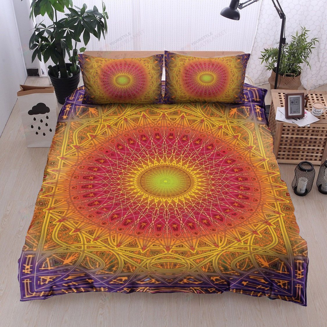 Mandala Cotton Bed Sheets Spread Comforter Duvet Cover Bedding Sets