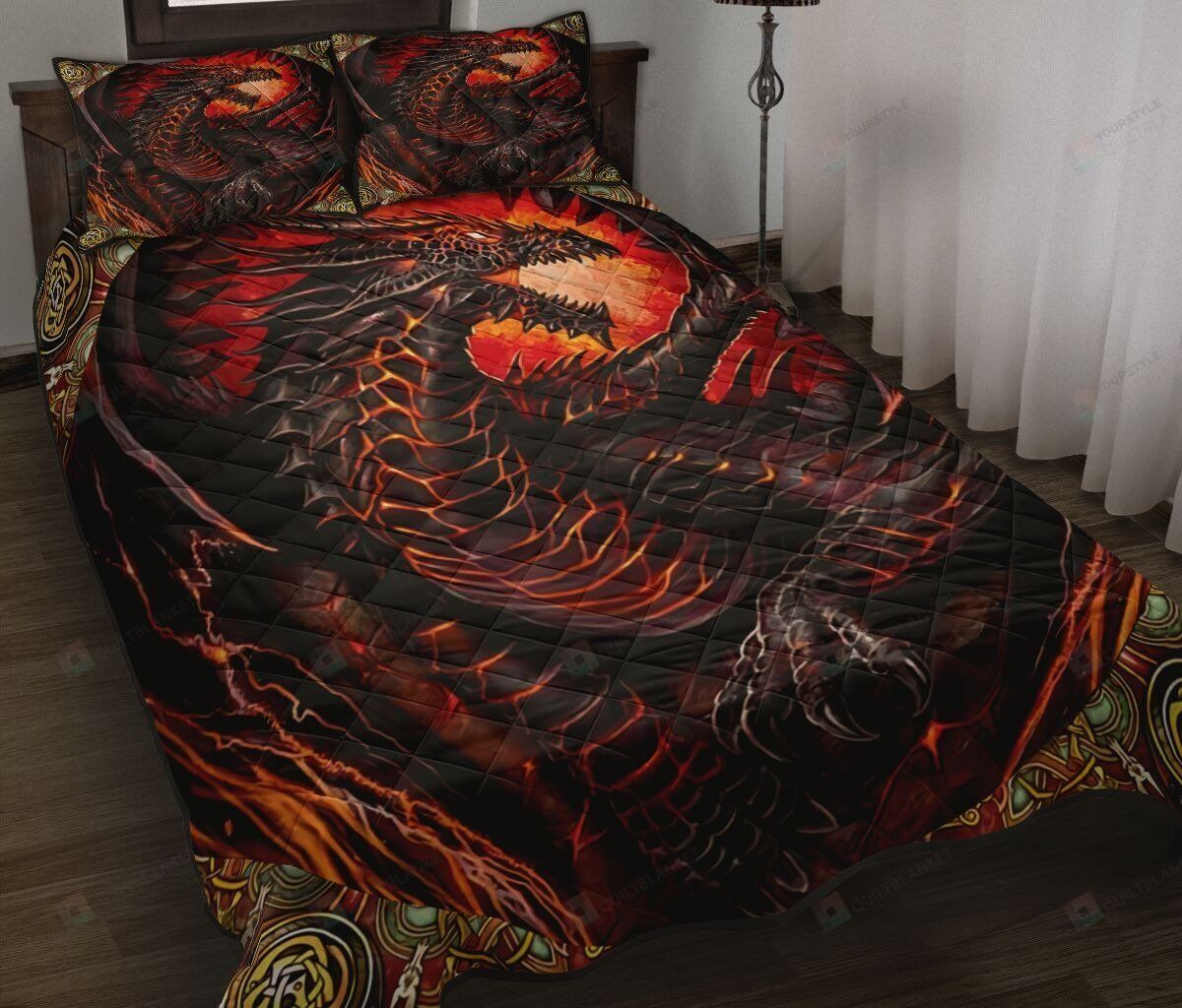 Dragon Art Quilt Bedding Set