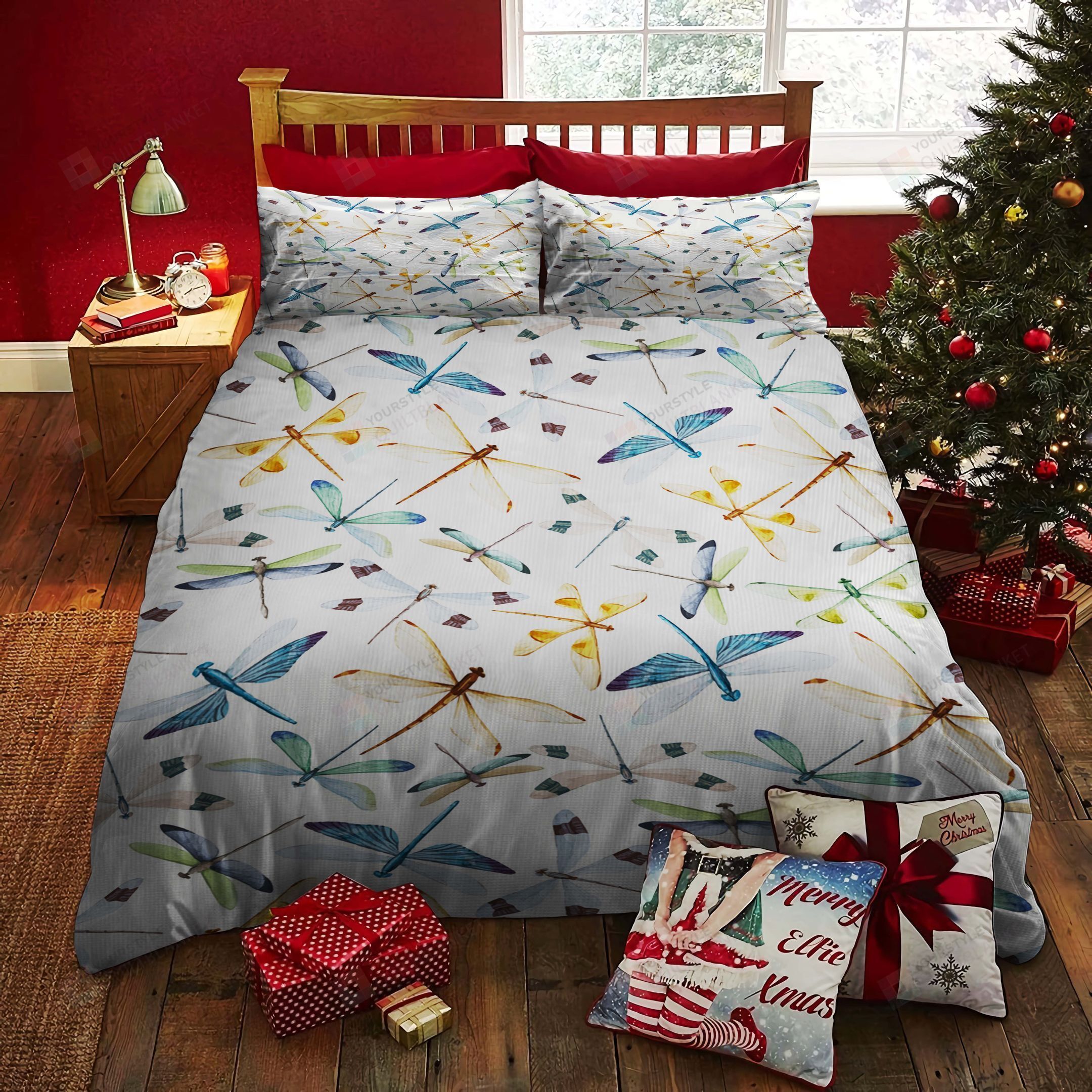 Dragonfly Bed Sheets Spread Duvet Cover Bedding Set