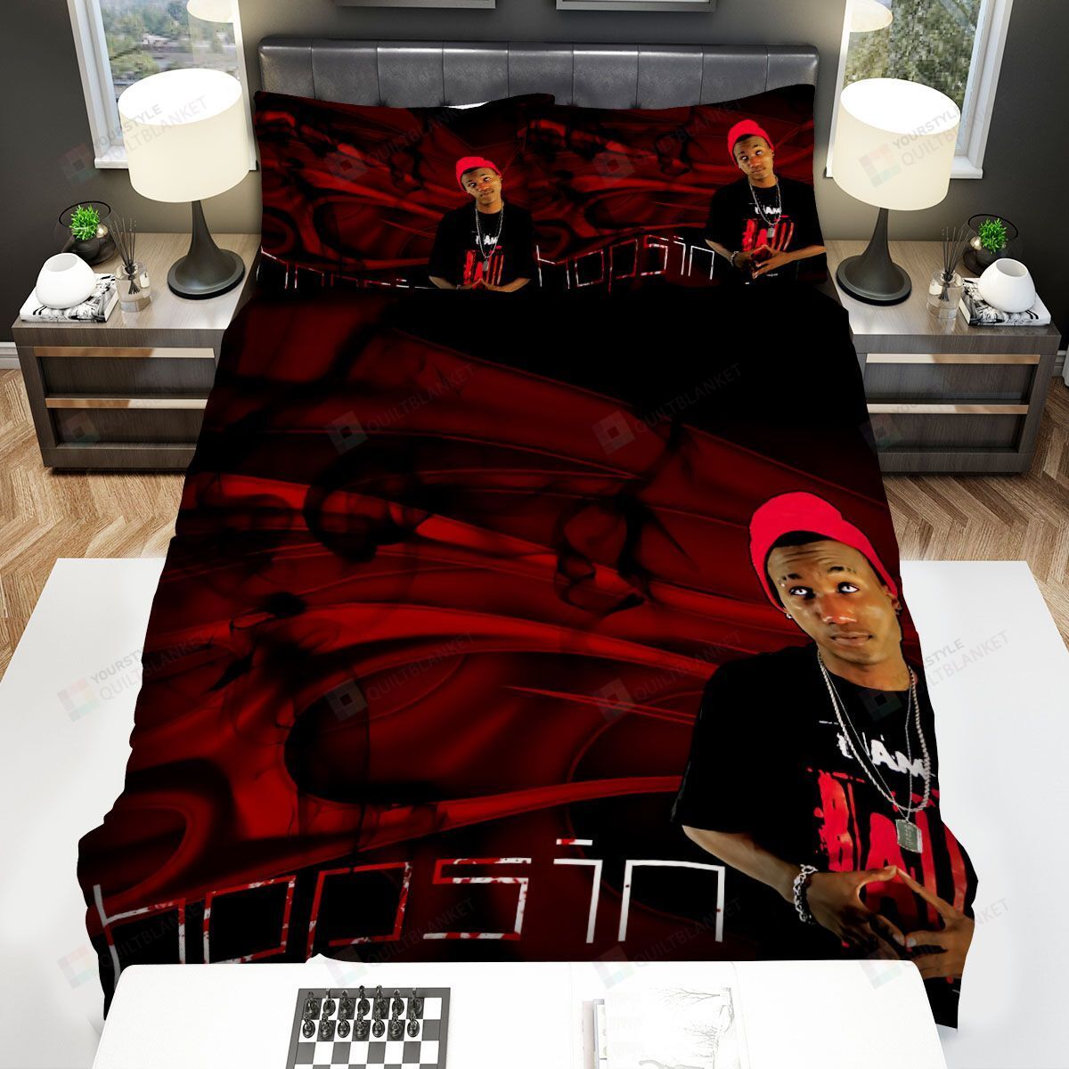 Hopsin Red Bed Sheets Spread Comforter Duvet Cover Bedding Sets