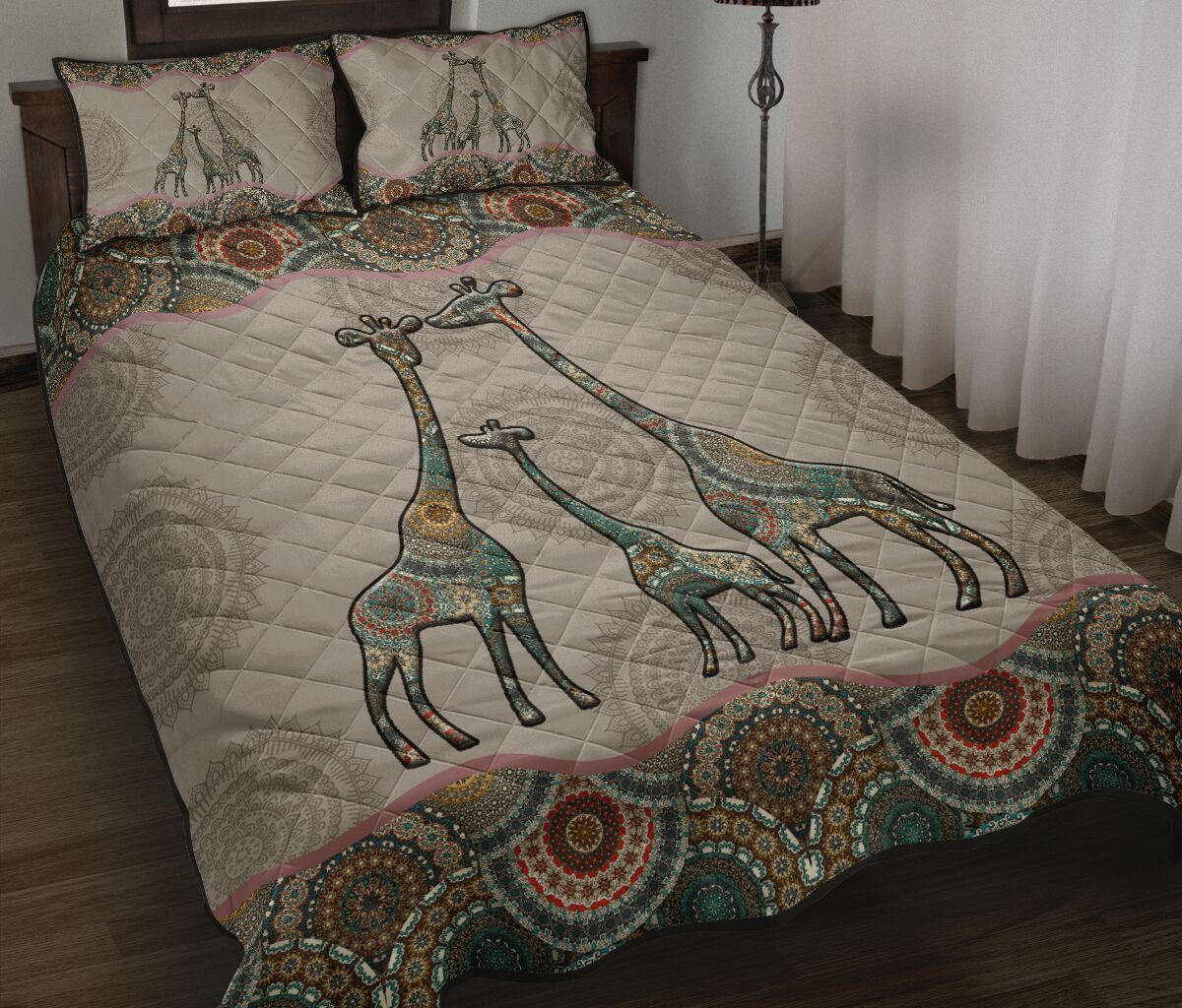 Giraffe Quilt Bedding Set