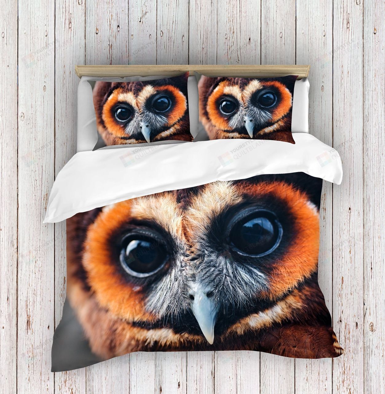 Owl Face Bedding Set Bed Sheets Spread Comforter Duvet Cover Bedding Sets