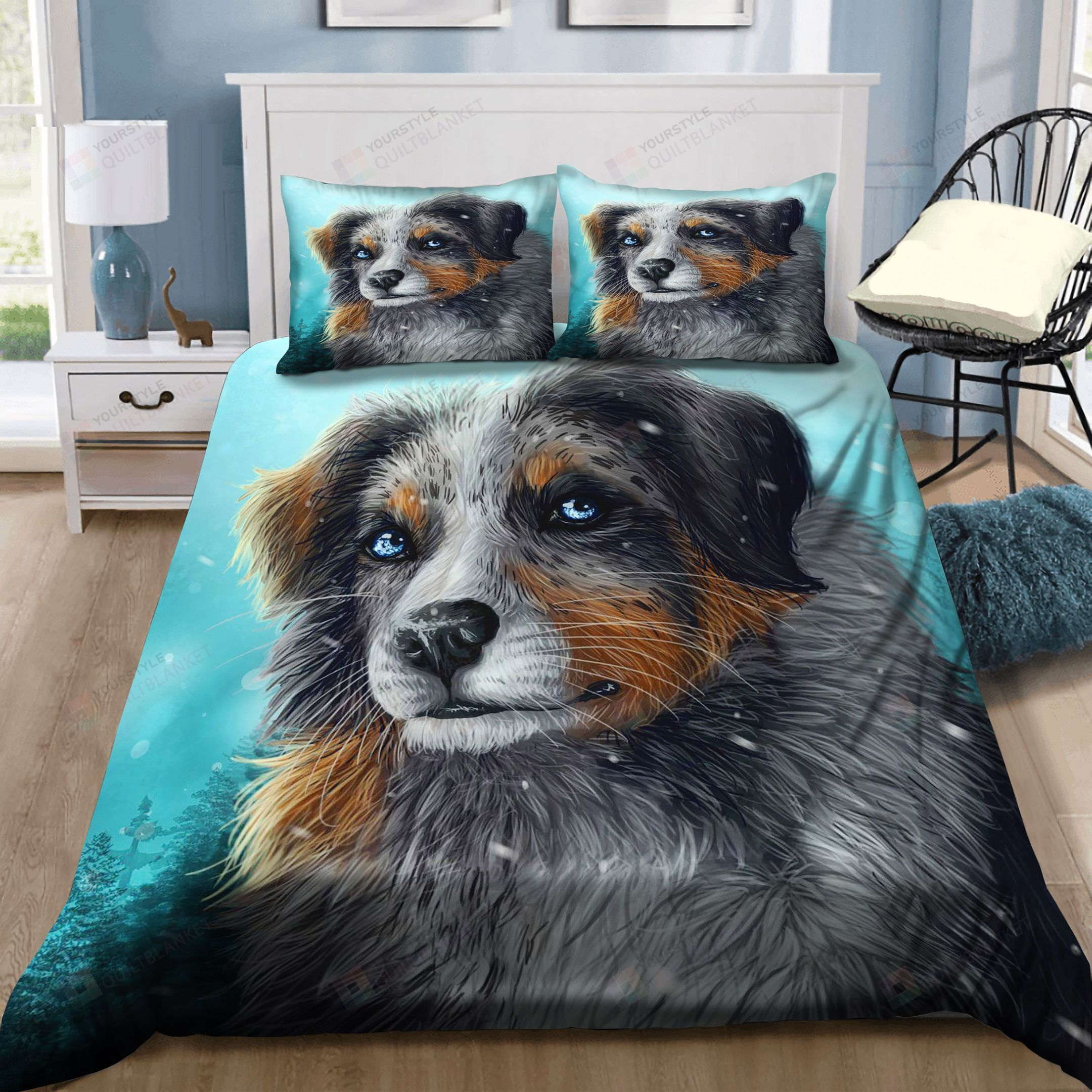 Bernese Mountain Dog Bedding Set Bed Sheets Spread Comforter Duvet Cover Bedding Sets