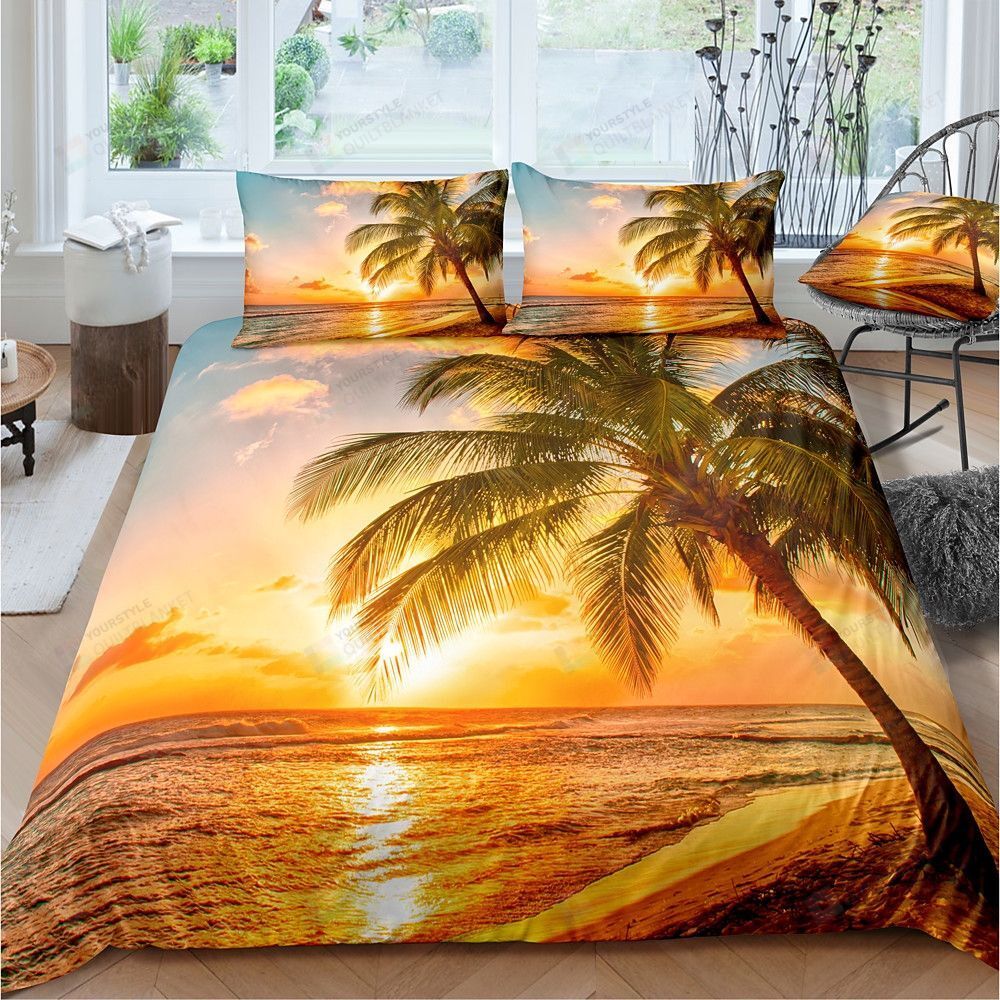 Beach Bedding Set Bed Sheets Spread Comforter Duvet Cover Bedding Sets