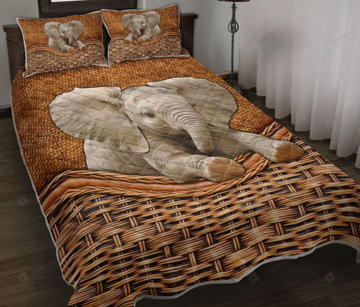 Elephant Quilt Bedding Set